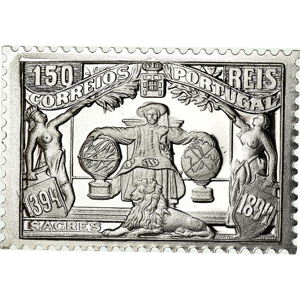 Portogallo, medaglia, Timbre, Infante D.Henrique, SPL+, Argento