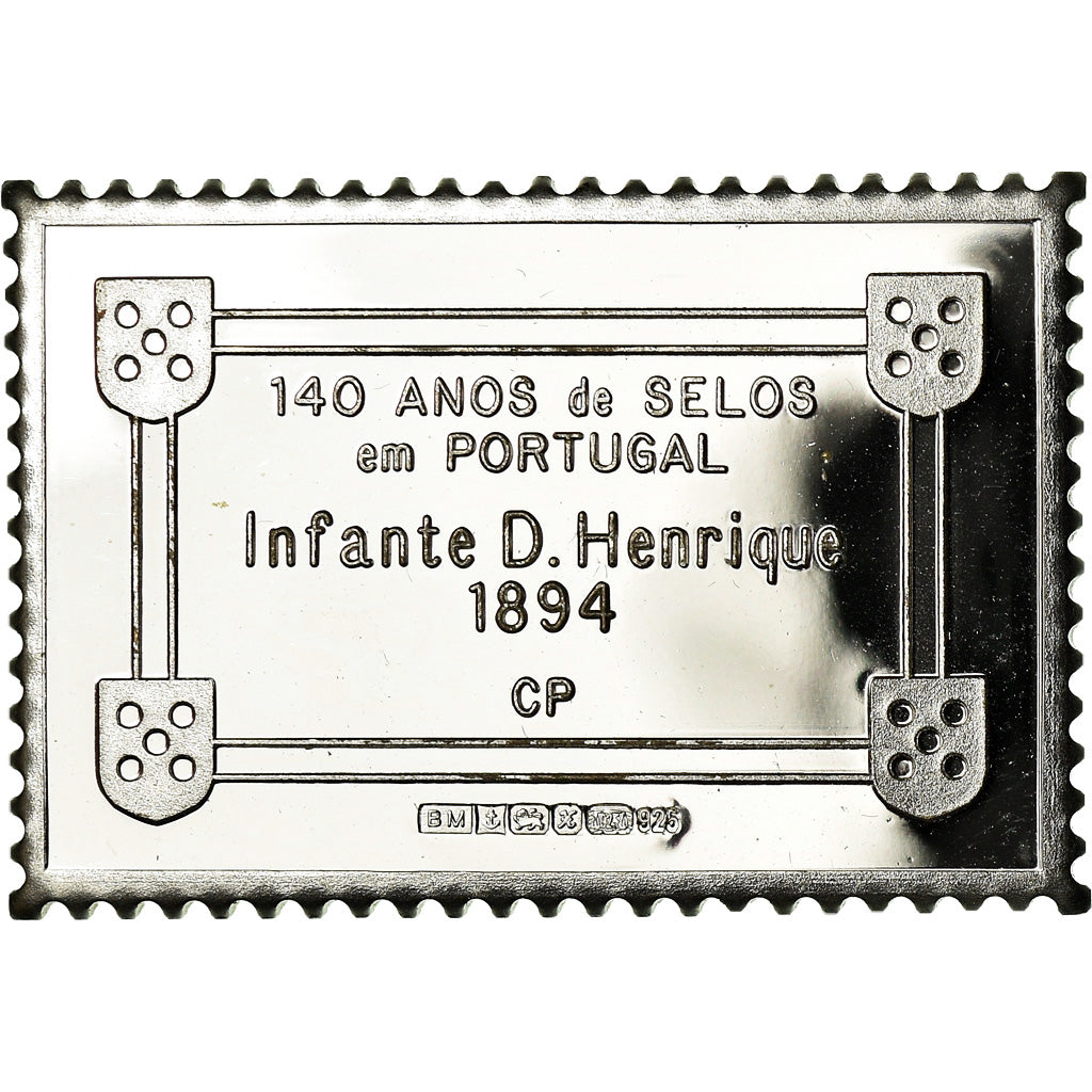 Portogallo, medaglia, Timbre, Infante D.Henrique, SPL+, Argento