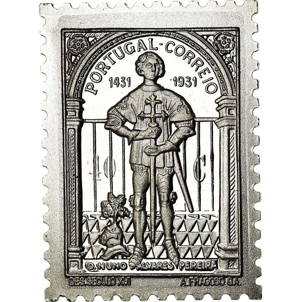 Portugal, Medal, Timbre, Nuno Alvares Pereira, MS(64), Silver