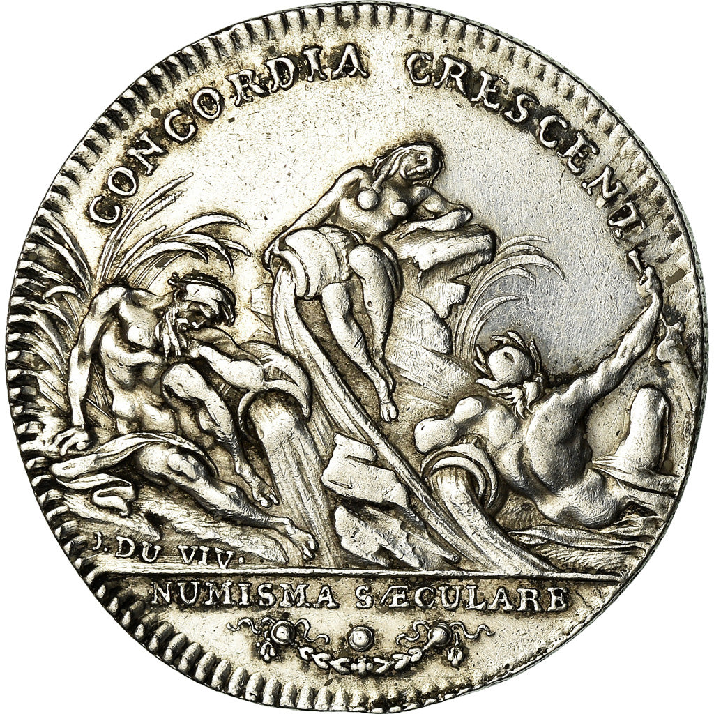 France, Jeton, Louis XV, Canaux et Transports Fluviaux, Canal de Briare, 1742