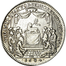 France, Jeton, Louis XIV, Ville de Rouen, 1684, TTB, Argent, Feuardent:6187
