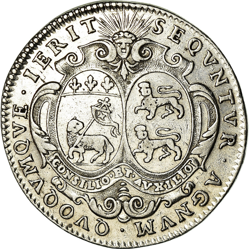 France, Jeton, Louis XIV, Ville de Rouen, 1684, TTB, Argent, Feuardent:6187