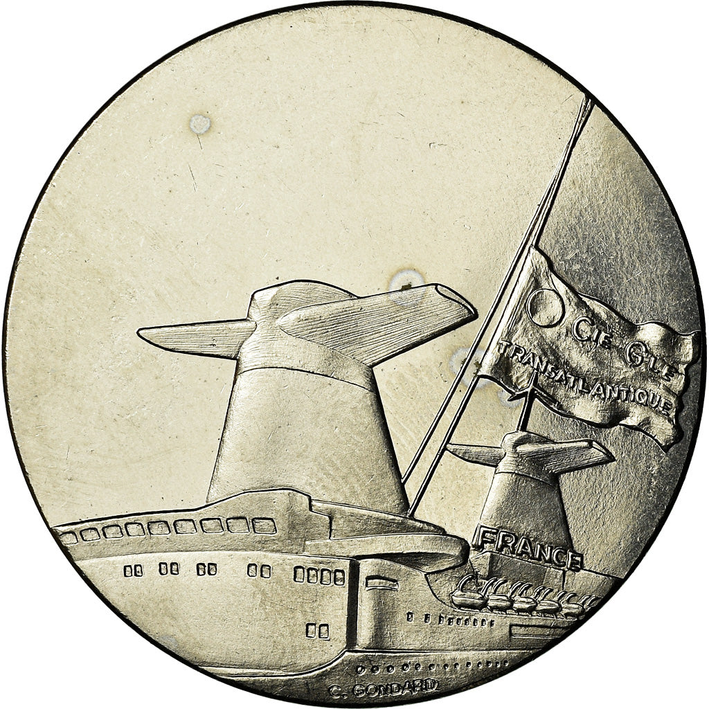 Francia, medaglia, Compagnie Générale Transatlantique, France, Shipping, C.