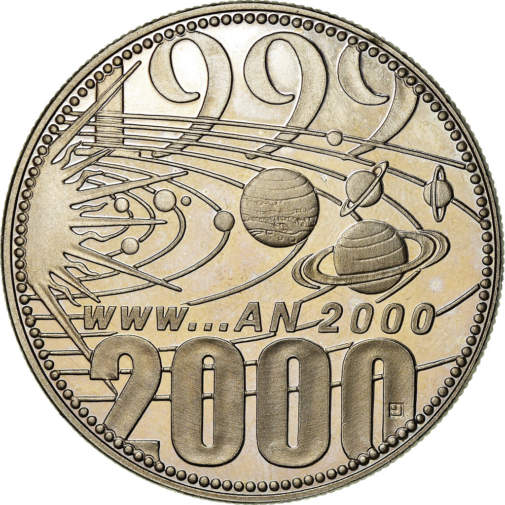 France, Medal, Europa, Passage à l'An 2000, 2000, MS(65-70), Copper-nickel