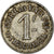 Coin, Madagascar, Société des Mines d'Or, Andavakoëra, 1 Franc, VF(30-35)