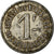 Coin, Madagascar, Société des Mines d'Or, Andavakoëra, 1 Franc, VF(20-25)