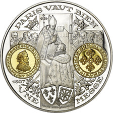 France, Médaille, Histoire Monétaire, Franc-Pied Quadruple, FDC, Argent