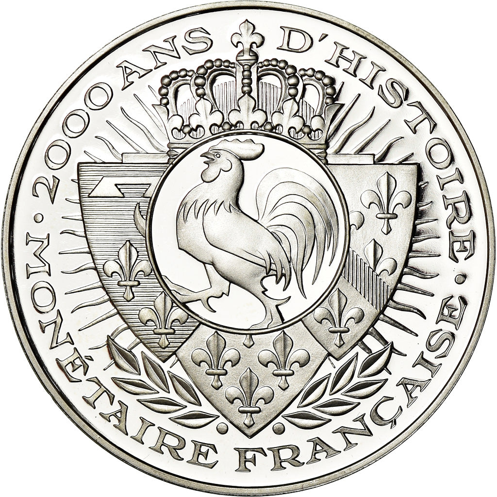 France, Médaille, Histoire Monétaire, Franc-Pied Quadruple, FDC, Argent