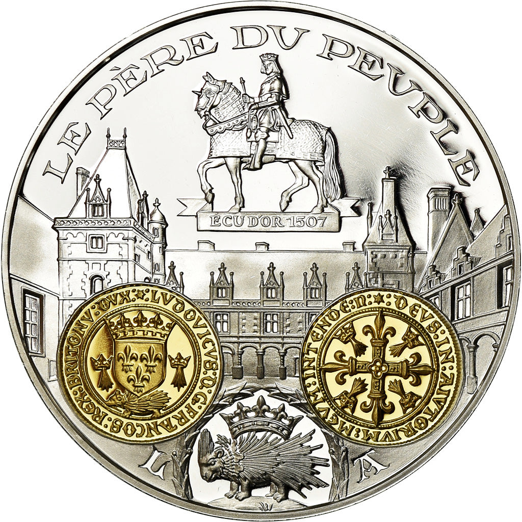 France, Médaille, Histoire Monétaire, Ecu d'Or au Porc-Epic, Louis XII, FDC