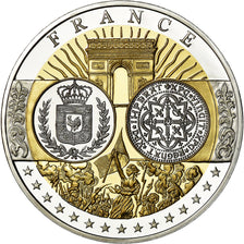 France, Medal, Europa, République Française, MS(65-70), Silver