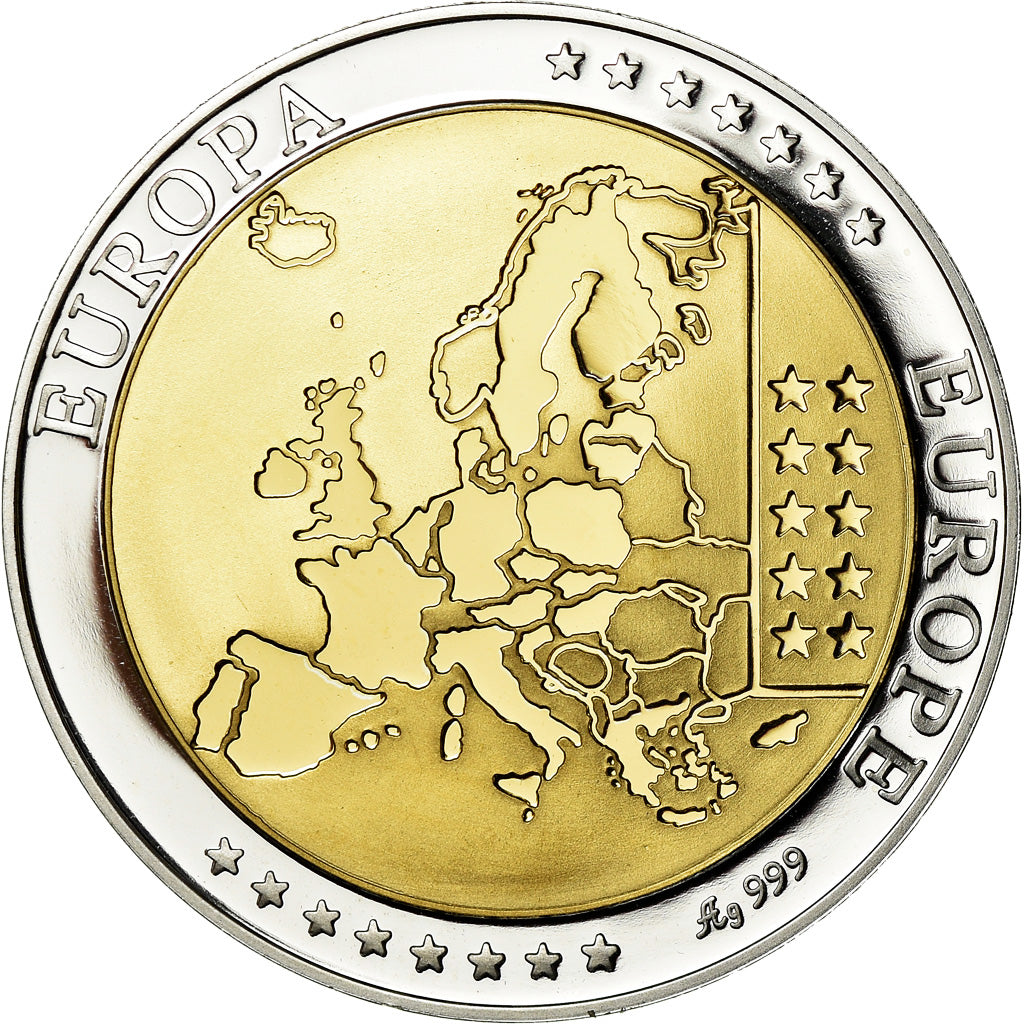 France, Medal, Europa, République Française, MS(65-70), Silver