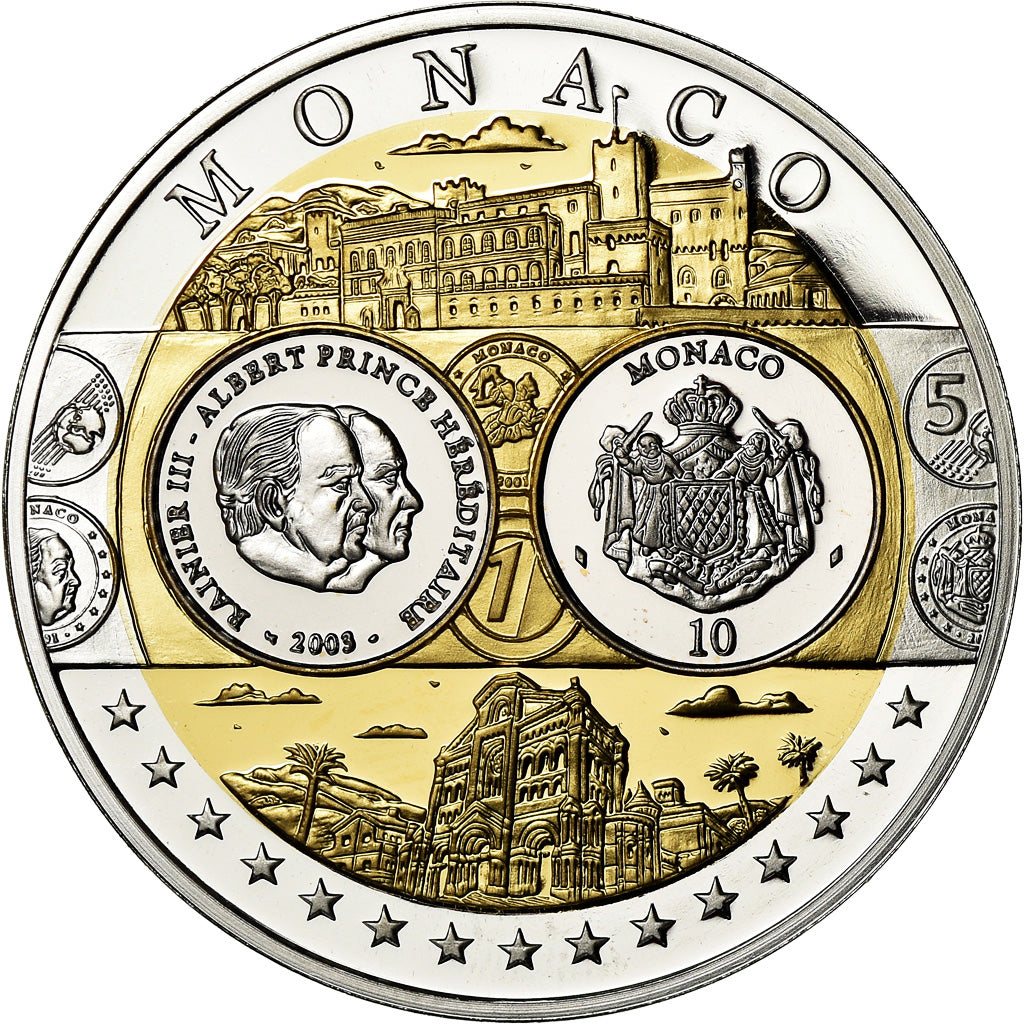 Mónaco, Medal, L'Europe, Monaco, MS(65-70), Prata