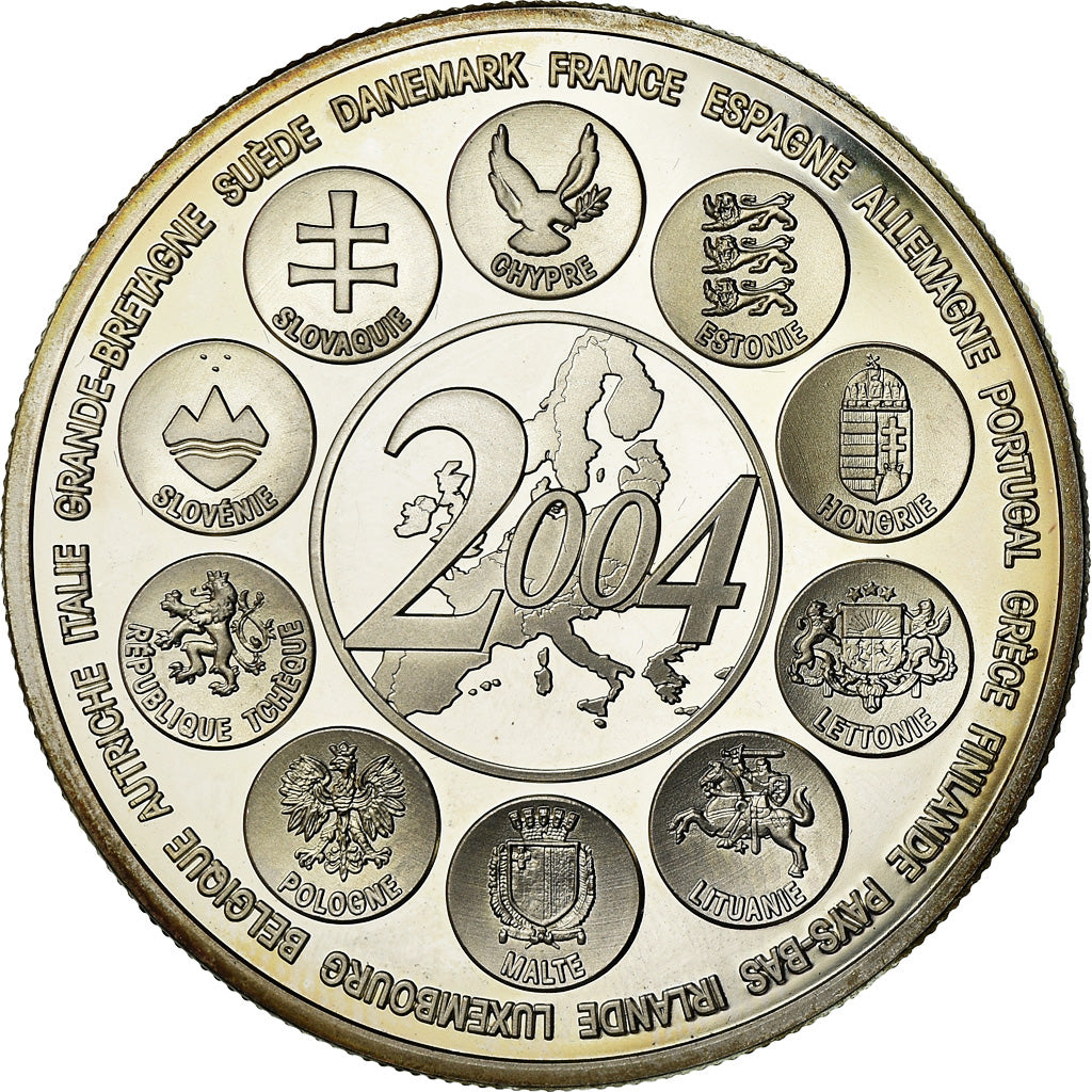Frankreich, Medaille, L'Europe des XXV, Essai, Politics, Society, War, 2004
