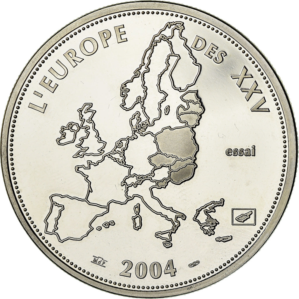 Frankreich, Medaille, L'Europe des XXV, Essai, Politics, Society, War, 2004