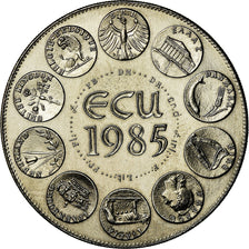 Francia, medaglia, Ecu Europa, Marianne, 1985, Rodier, SPL+, Rame-nichel