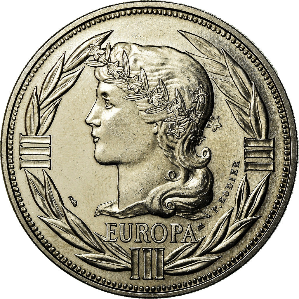 Francia, medaglia, Ecu Europa, Marianne, 1985, Rodier, SPL+, Rame-nichel