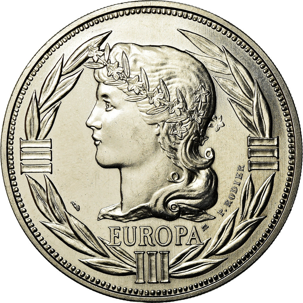 Francia, medaglia, Ecu Europa, Marianne, 1986, Rodier, SPL+, Rame-nichel