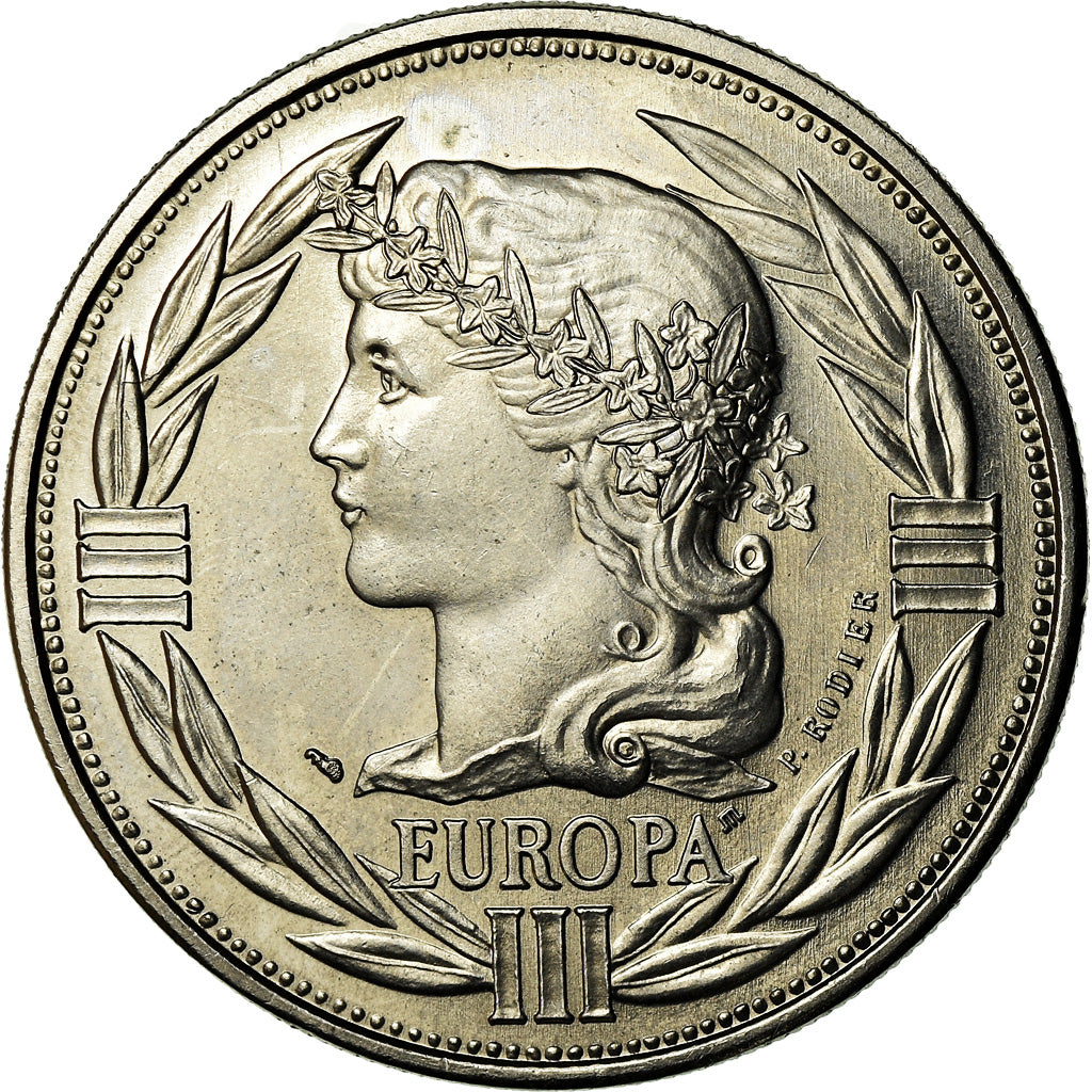 France, Medal, Ecu Europa, Marianne, 1990, Rodier, MS(64), Copper-nickel