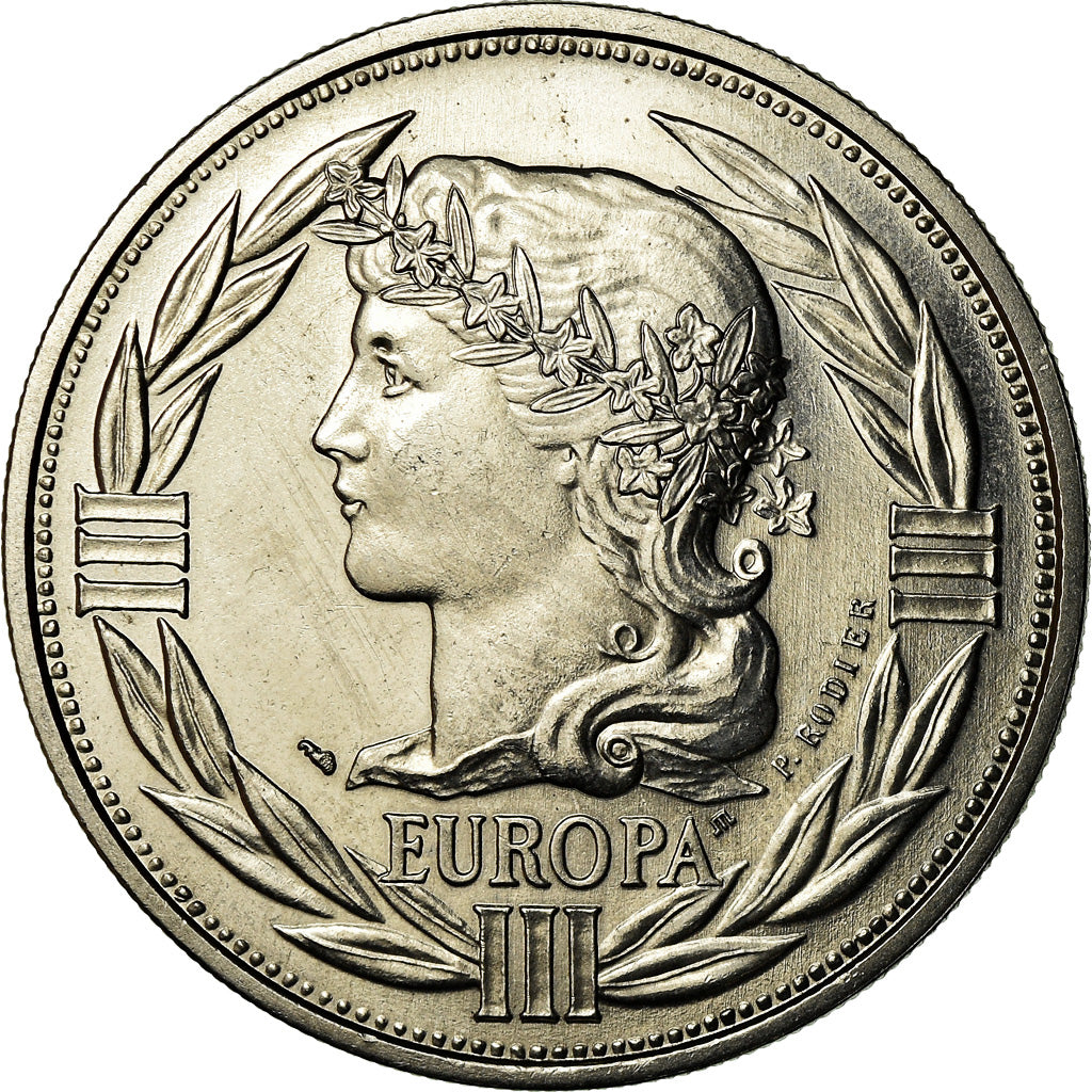 Francia, medaglia, Ecu Europa, Marianne, 1989, Rodier, SPL+, Rame-nichel