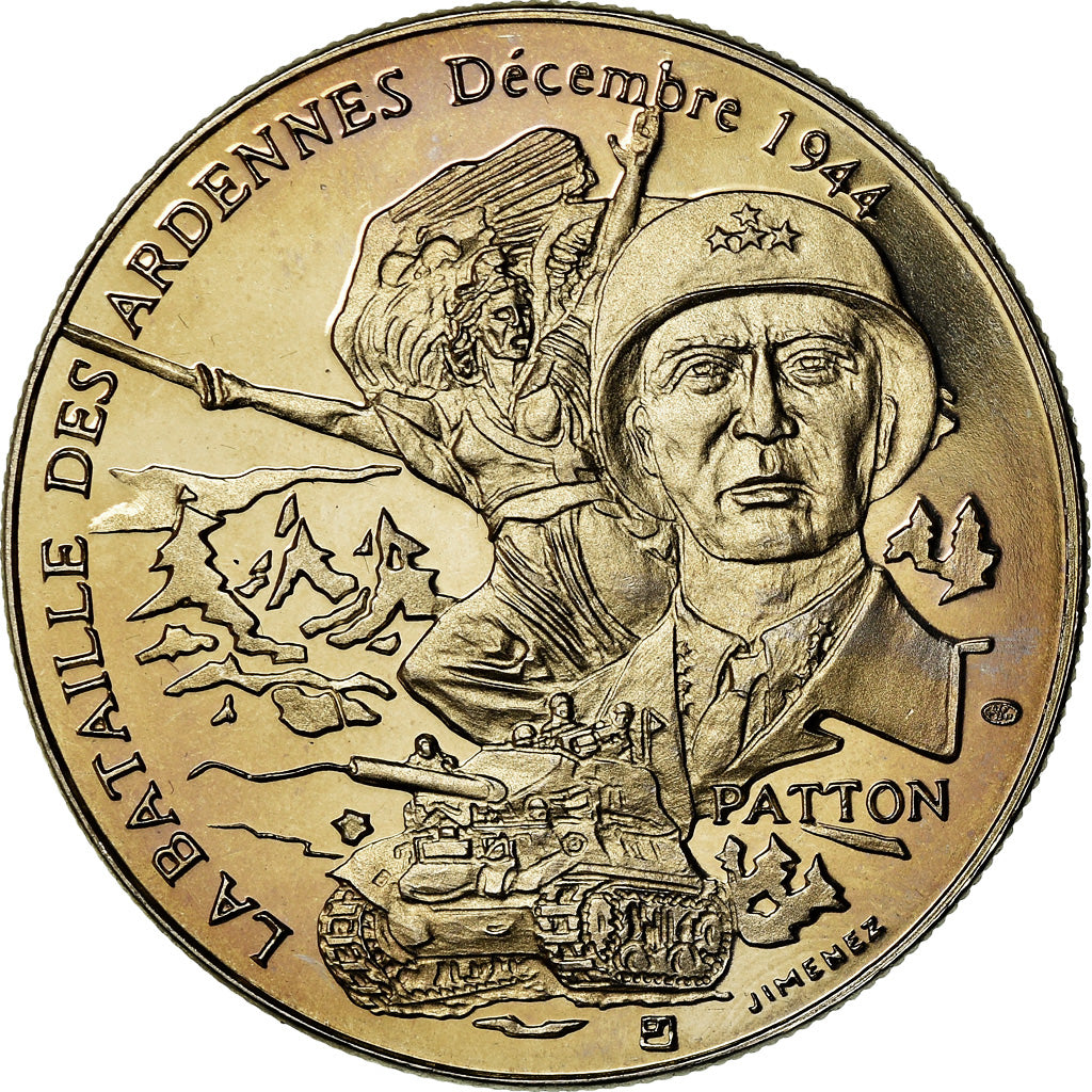 France, Médaille, La Bataille Des Ardennes - Décembre 1944 - Patton, Politics