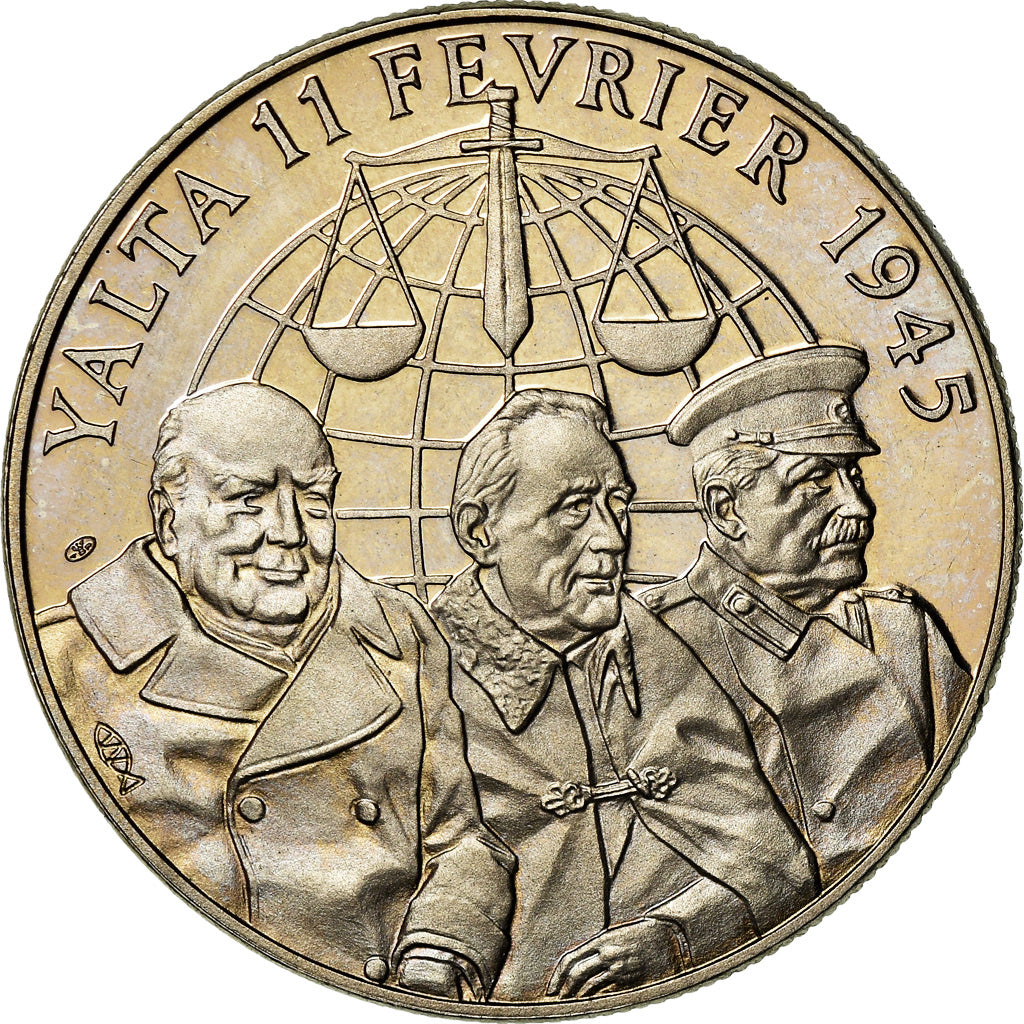 França, Medal, Seconde Guerre Mondiale, Les Accords de Yalta, Políticas