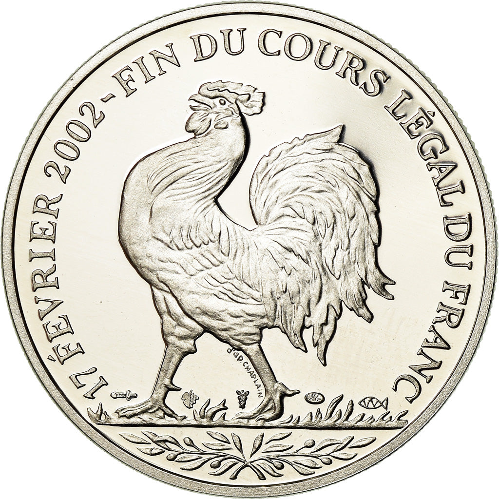 France, Médaille, Coq, Fin du Cours Légal du Franc, Politics, Society, War