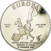France, Medal, Europa, Essai n°1 Euro, 1995, MS(65-70), Silver