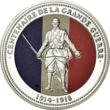 France, Medal, Centenaire de la Grande Guerre, MS(65-70), Silver