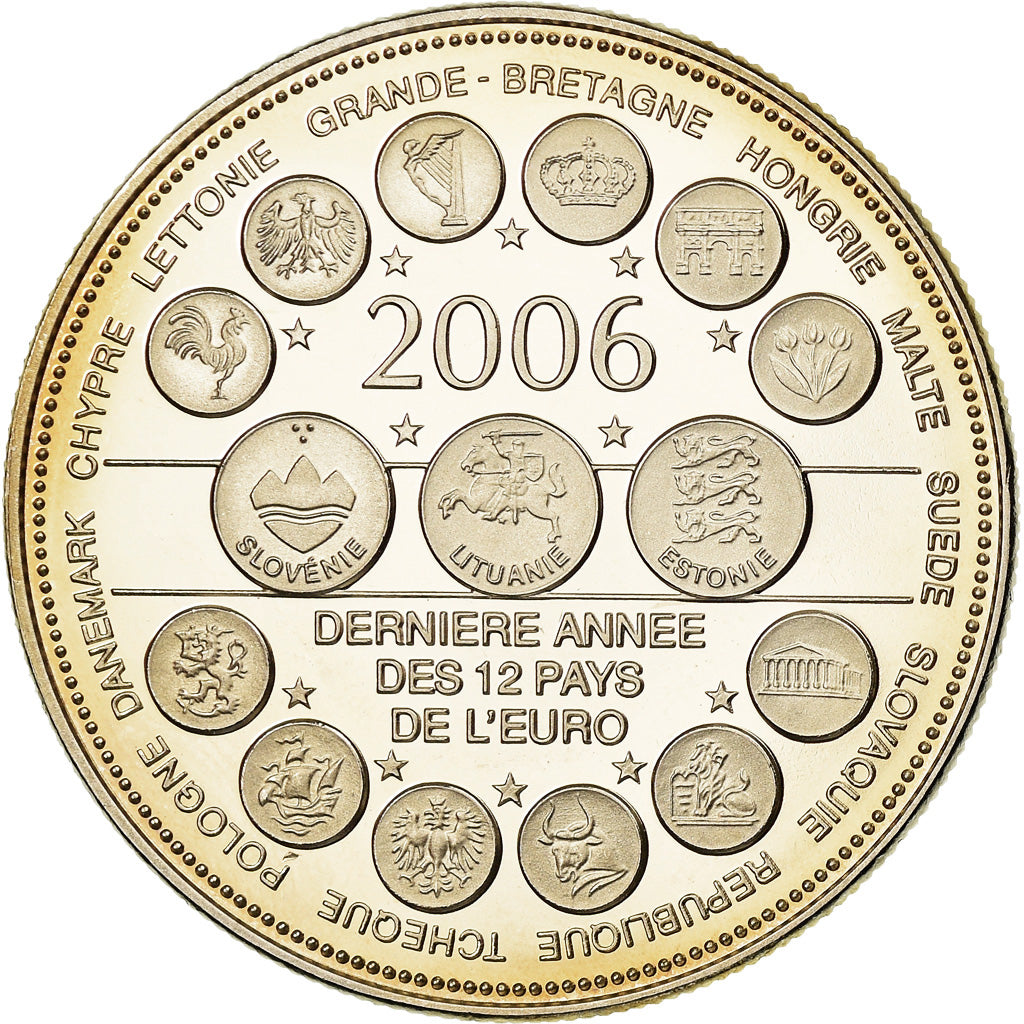 Frankrijk, Medaille, L'Europe des XXV, Dernière Année des 12 Pays de l'Euro