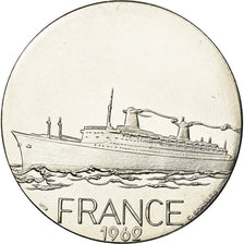 França, Medal, Compagnie Générale Transatlantique, France, Navegação, C.