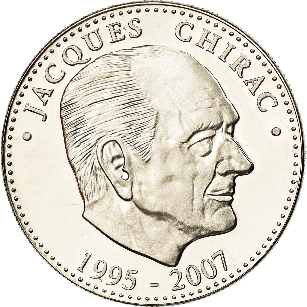 France, Medal, Jacques Chirac, Politics, Society, War, 2007, MS(65-70)