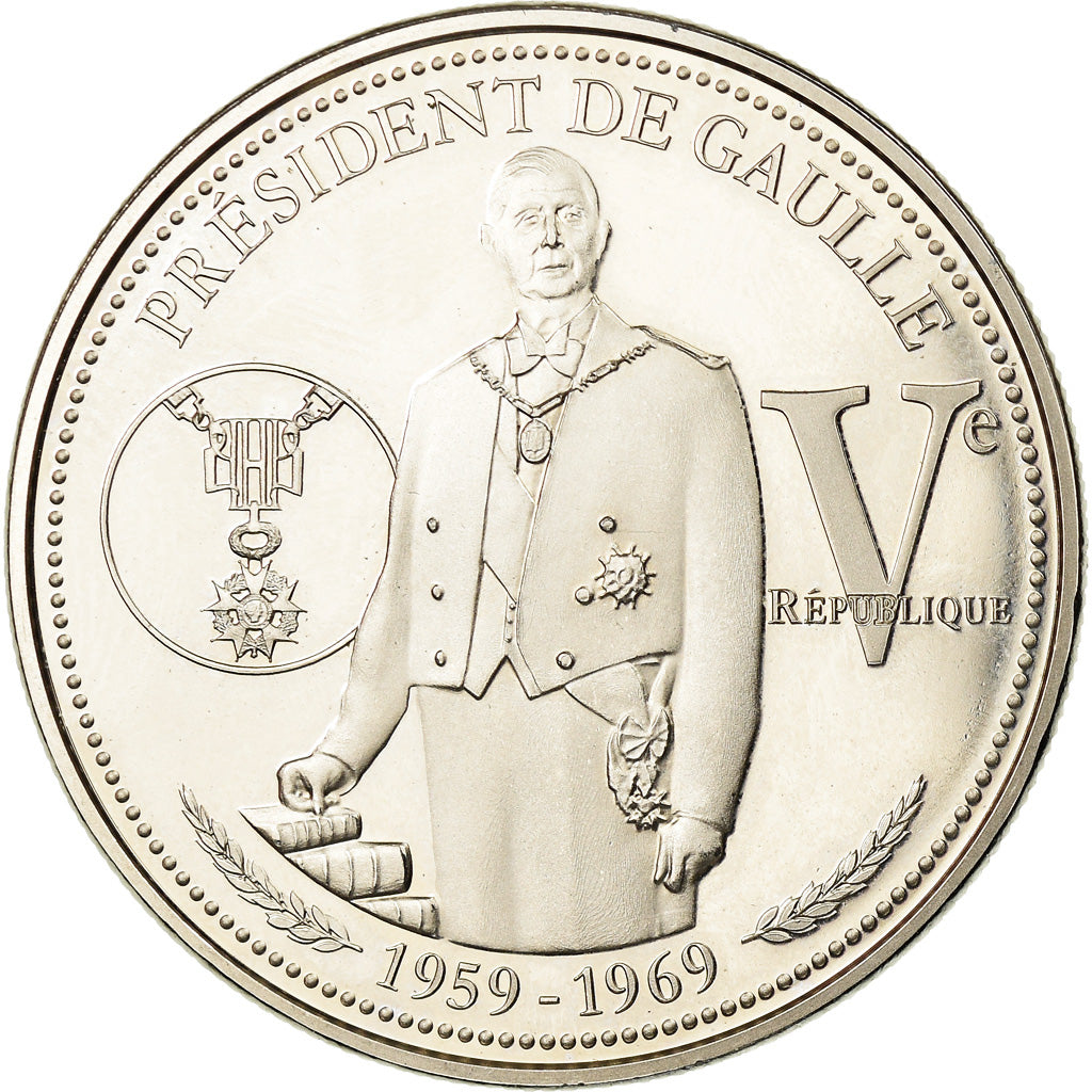 France, Medal, Vème République, Charles De Gaulle, Politics, Society, War