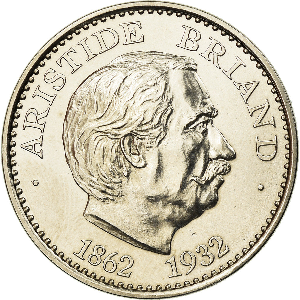 France, Medal, Les grands destins du XXeme siècle, Aristide Briand, MS(65-70)