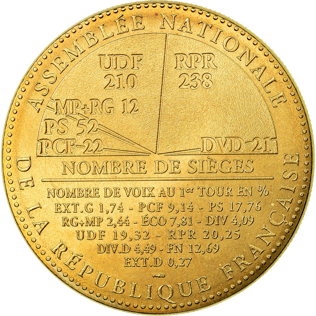 Frankrijk, Medaille, Elections Législatives, Assemblée Nationale, Politics