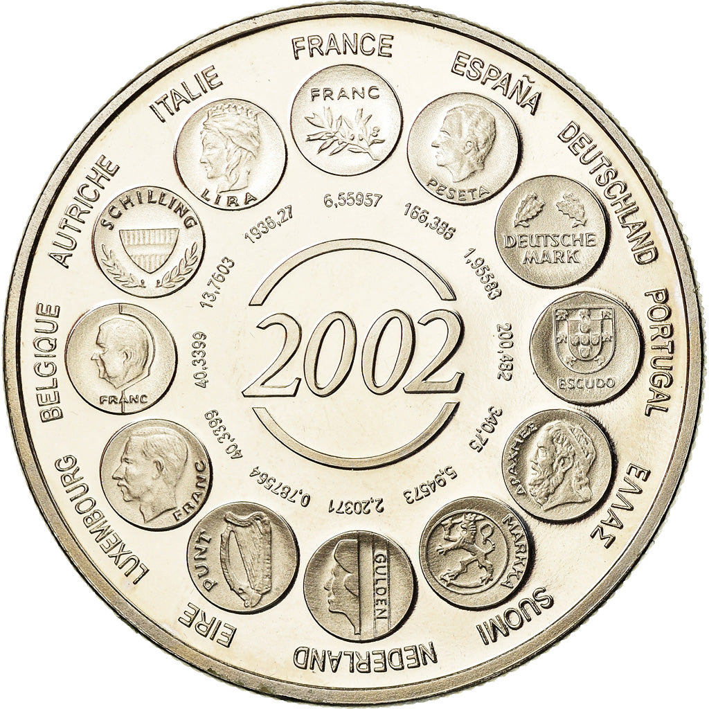 France, Medal, L'Europe, Naissance de l'Euro Fiduciaire, Politics, Society, War