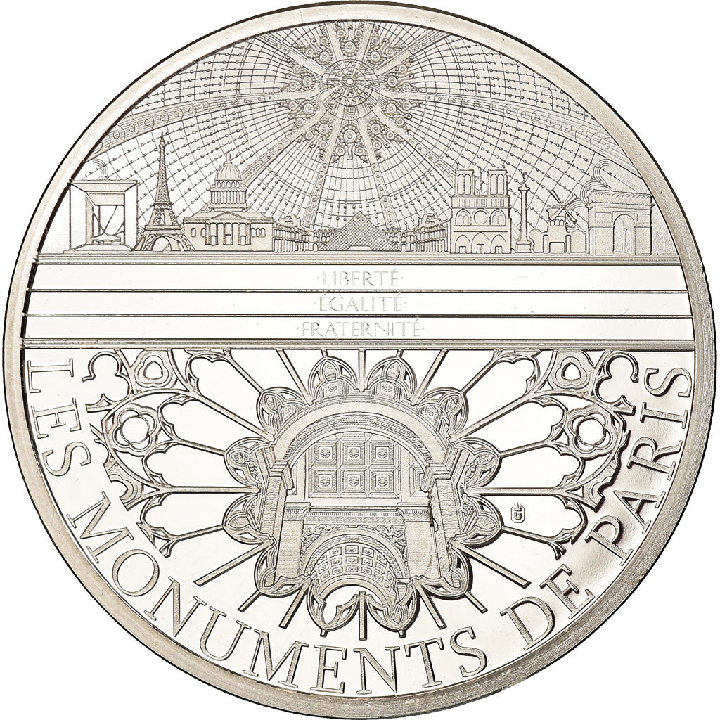 France, Medal, Paris - Monuments - Tour Eiffel, MS(65-70), Copper Plated Silver