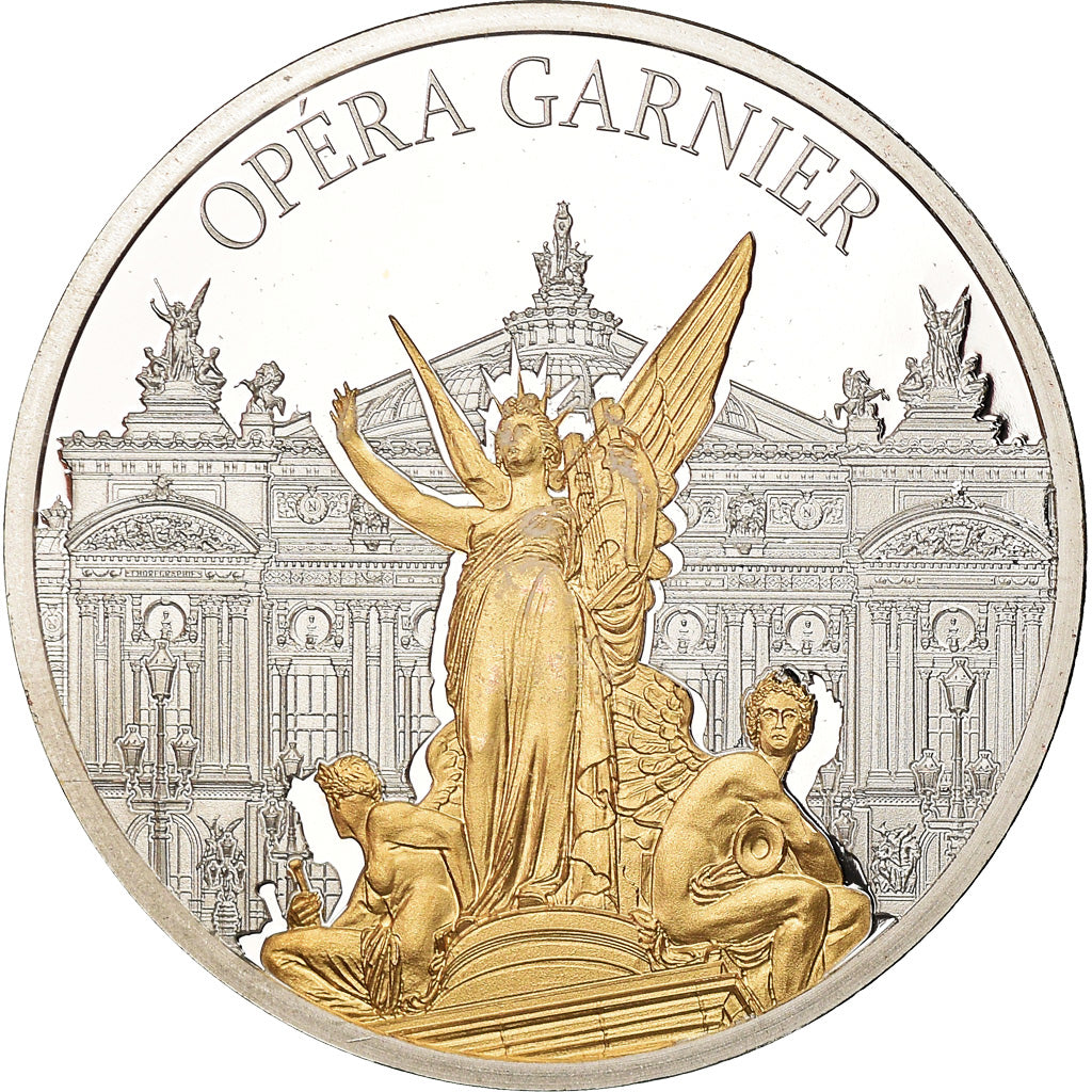 France, Medal, Monuments de Paris, L'Opéra Garnier, MS(65-70), Copper Plated