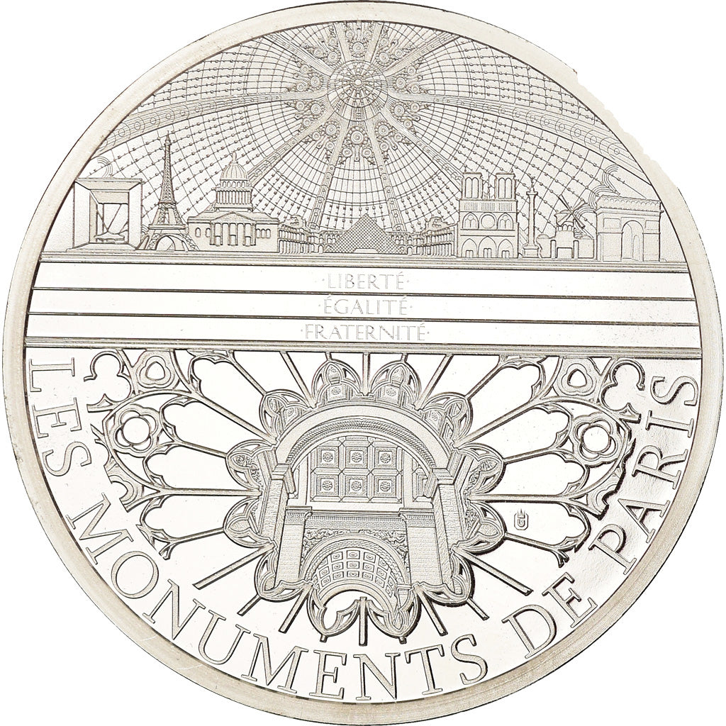 France, Medal, Monuments de Paris, Musée du Louvre, MS(65-70), Copper Plated
