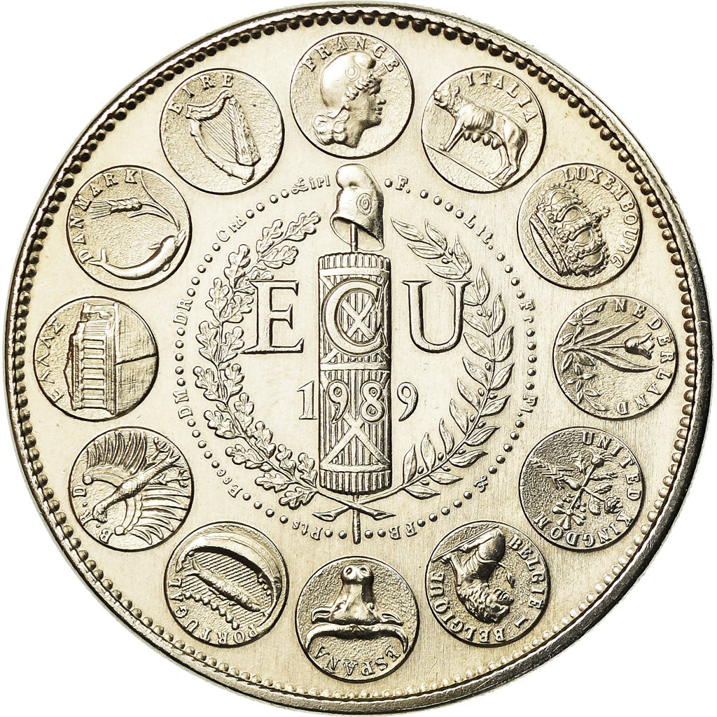 France, Médaille, Ecu Europa, Marianne, 1989, Rodier, FDC, Copper-nickel