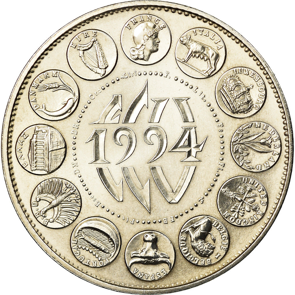 Frankrijk, Medaille, Ecu Europa, Marianne, 1994, Rodier, FDC, Copper-nickel