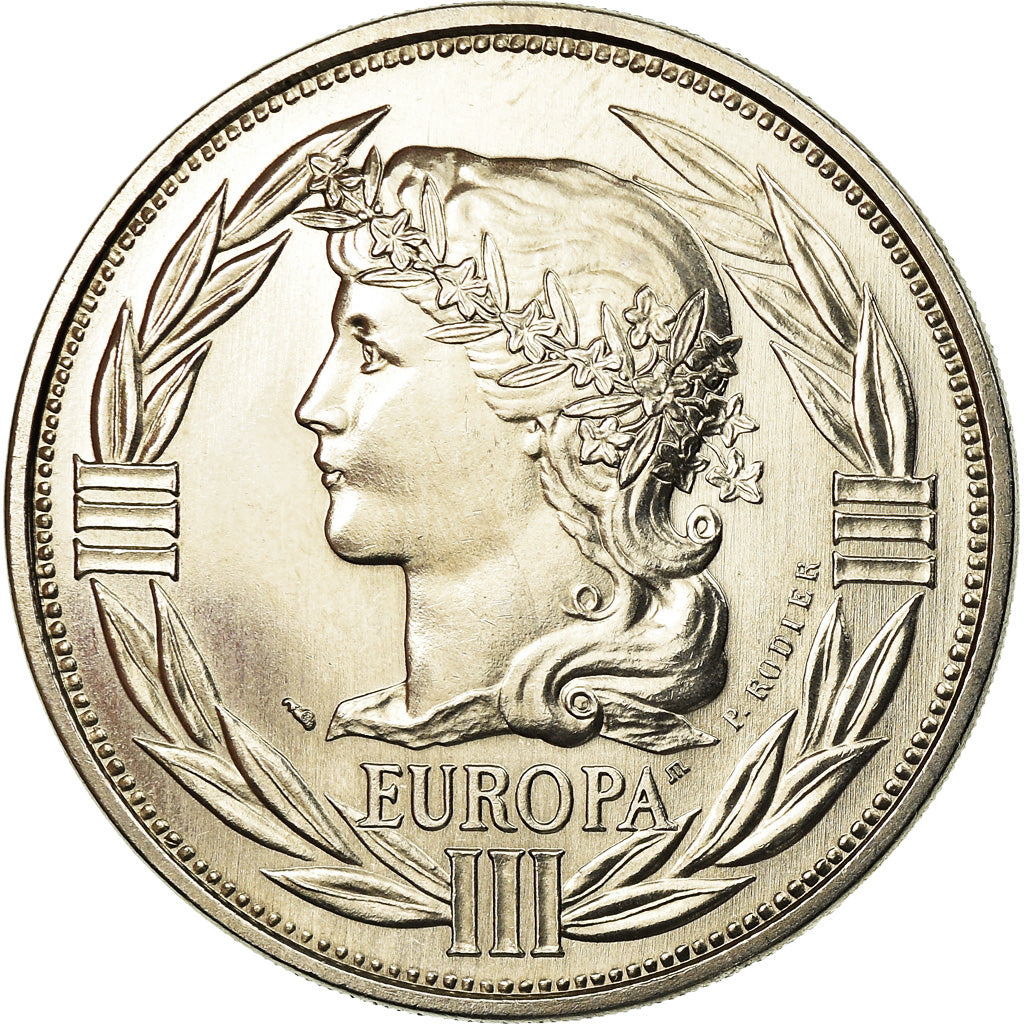 Frankrijk, Medaille, Ecu Europa, Marianne, 1990, Rodier, FDC, Copper-nickel