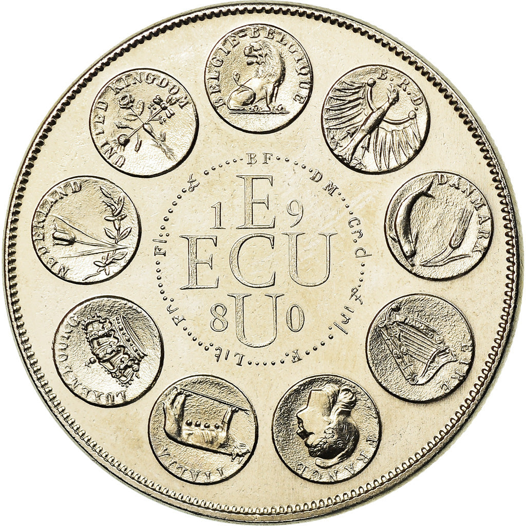 France, Médaille, Ecu Europa, Europe Assise, 1980, Rodier, FDC, Copper-nickel