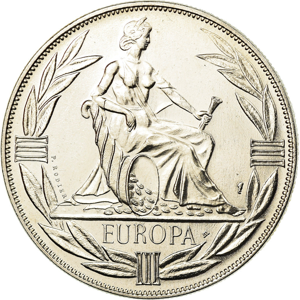 France, Médaille, Ecu Europa, Europe Assise, 1980, Rodier, FDC, Copper-nickel