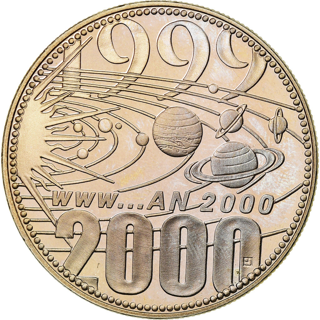 France, Medal, Europa, Passage à l'An 2000, 2000, Jimenez, MS(65-70)