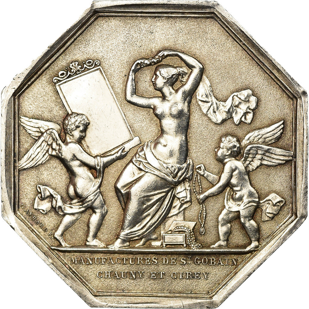 France, Token, Industry, Manufactures de Saint Gobain, Gayrard, MS(63), Silver