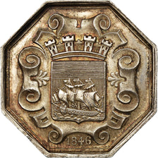 France, Token, Corporations, Plomberie, Ville de Paris, 1846, MS(60-62), Silver