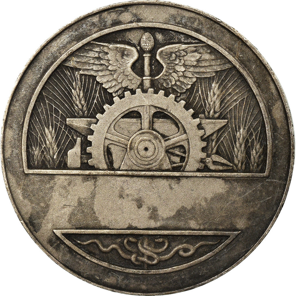 France, Medal, Art Déco, Banque de l'Union Parisienne, Bazor, AU(55-58), Silver