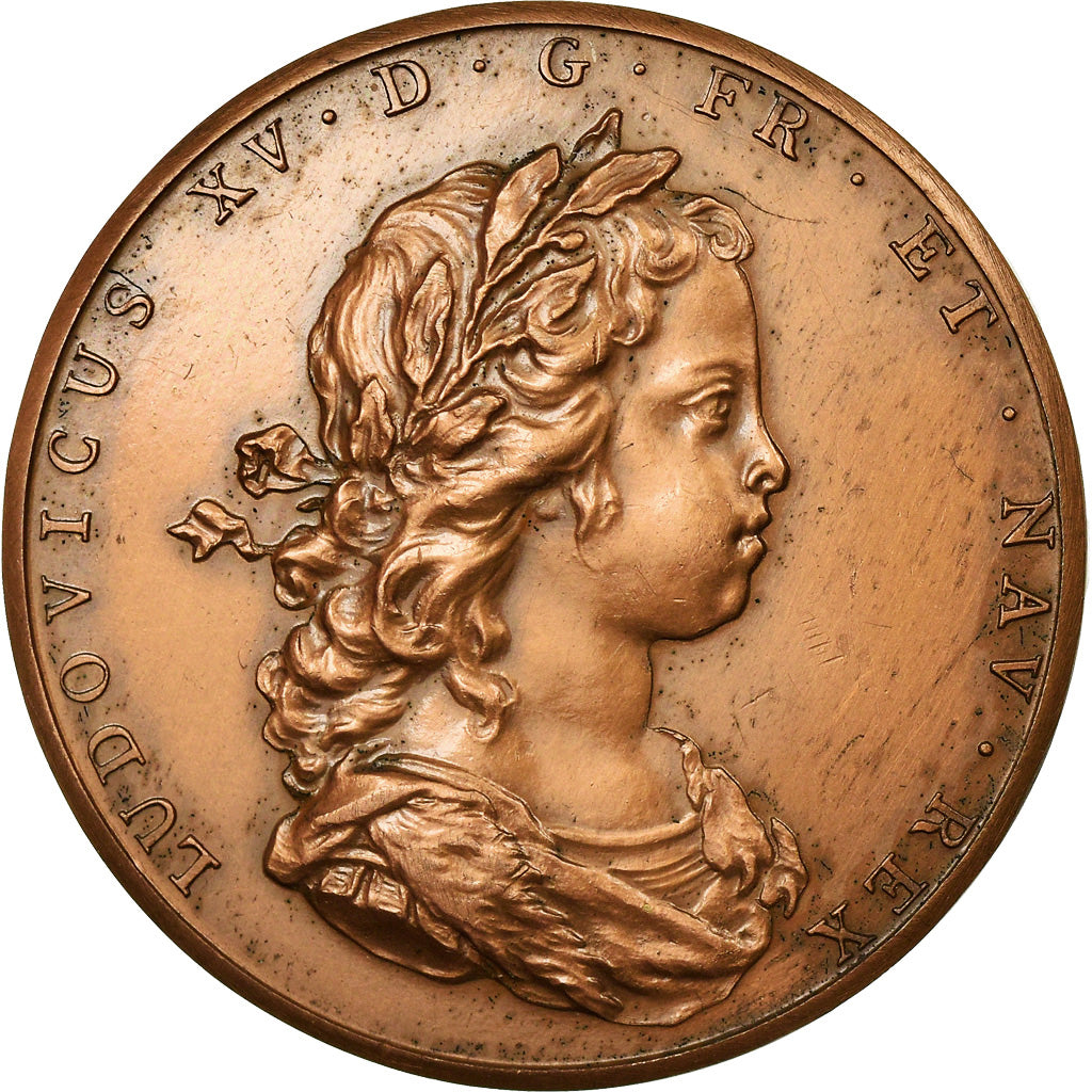 France, Médaille, Louis XV, History, 1978, Refrappe, SPL, Bronze