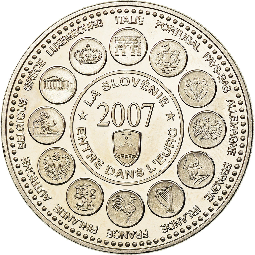 Frankrijk, Medaille, L'Europe des XXVII, La Slovénie entre dans l'Euro, 2007