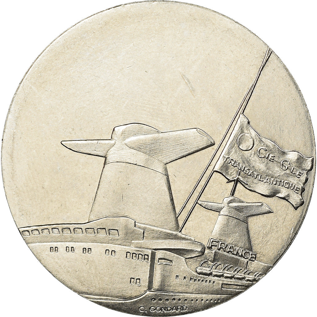Frankreich, Medaille, Compagnie Générale Transatlantique, France, Shipping, C.